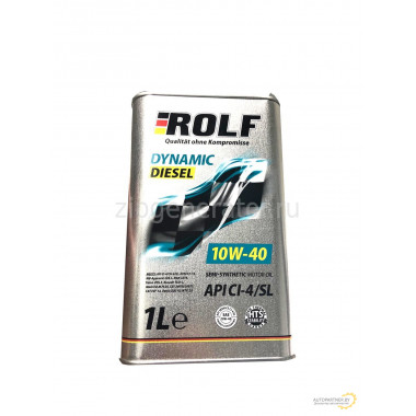 Моторное масло ROLF DYNAMIC DIESEL SAE 10W-40, API CI-4/SL 12*1Л 