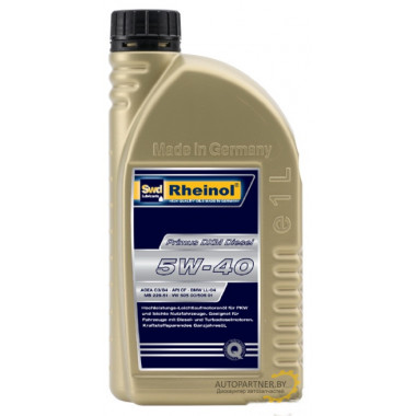 Синтетическое моторное масло SwdRheinol PRIMUS DXM Diesel 5W-40 1л