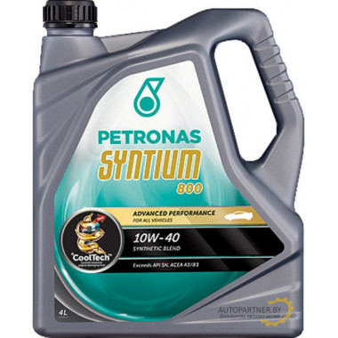 Моторное масло PETRONAS-SYNTIUM 800 10W40 / 18034019 (4л)