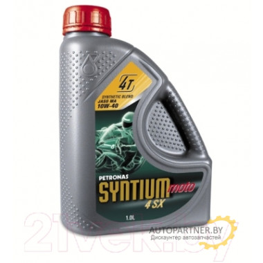 Моторное масло PETRONAS-SYNTIUM MOTO 4SX 10W40 / 18201616 (1л)