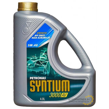 Моторное масло PETRONAS-SYNTIUM 3000 AV 5W40 / 18284019 (4л)