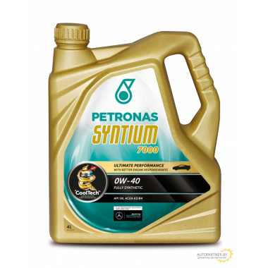 Моторное масло PETRONAS-SYNTIUM 7000 0W40 / 18384019 (4л)