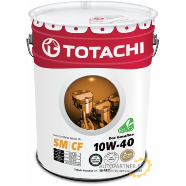 Моторное масло TOTACHI Eco Gasoline 10W-40 / 10920 (20л)