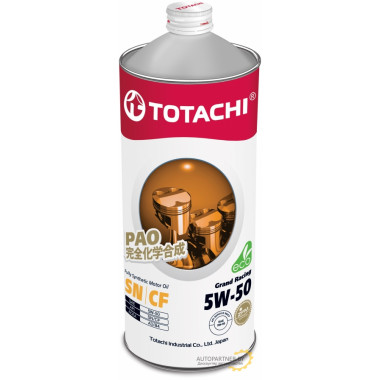 Моторное масло TOTACHI Grand Racing 5W-50 / 11601 (1л)