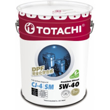 Моторное масло TOTACHI Premium Diesel 5W-40 / 11720 (20л)