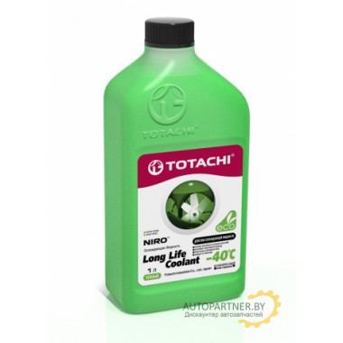 Антифриз Готовый TOTACHI NIRO LLC GREEN -40C Зеленый 1л / 4562374692138
