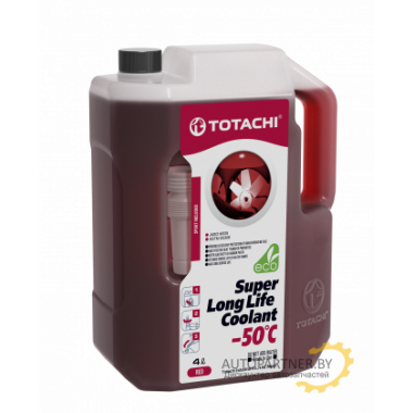 Антифриз Готовый TOTACHI SUPER LONG LIFE COOLANT Red -50C Красный 4л / 4589904520808