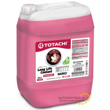 Антифриз Концентрат TOTACHI NIRO LONG LIFE COOLANT RED Красный 20л / 4589904524394