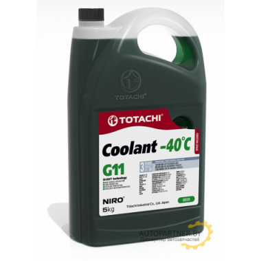 Антифриз Готовый TOTACHI NIRO COOLANT Green -40C Зеленый 5л  / 4589904526817