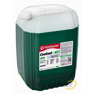 Антифриз Готовый TOTACHI NIRO COOLANT Green -40C Зеленый 20л / 4589904526824