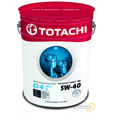 Моторное масло TOTACHI NIRO HD 5W-40 / 1C920 (19л)