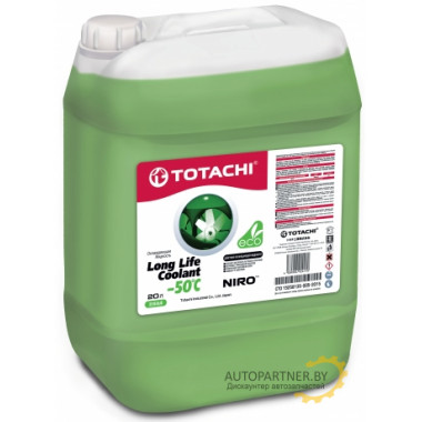 Антифриз Готовый TOTACHI NIRO LLC GREEN -50C Зеленый 20л / 4589904924170