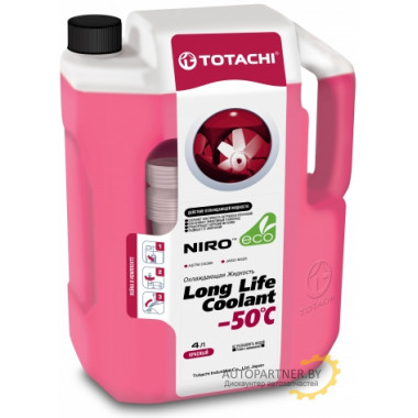 Антифриз Готовый TOTACHI NIRO LLC RED -50C Красный 5л / 4589904921254