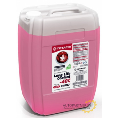Антифриз Готовый TOTACHI NIRO LONG LIFE COOLANT RED -40°C Красный 10л / 4589904924446