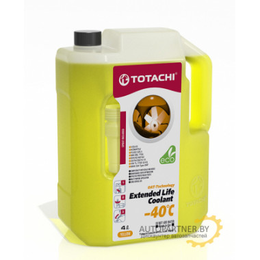 Антифриз Готовый TOTACHI EXTENDED LIFE COOLANT -40C Желтый 4л / 4589904926624