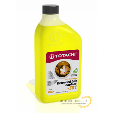 Антифриз Готовый TOTACHI EXTENDED LIFE COOLANT -50C Желтый 1л / 4589904926679