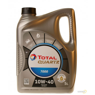 Моторное масло TOTAL QUARTZ 7000 10W40 / 214109 (5л)