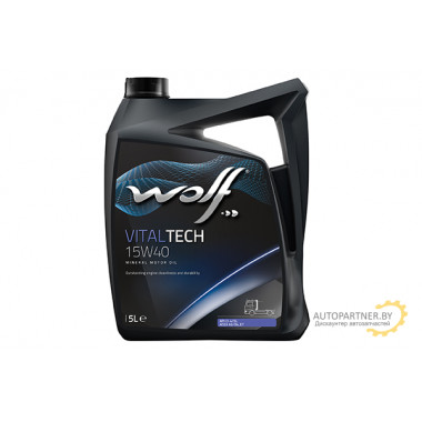 Моторное масло WOLF VITALTECH 15W40 / 14636/5 (5л)