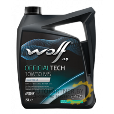 Моторное масло WOLF OFFICIALTECH MS 10W30 / 15725/5 (5л)