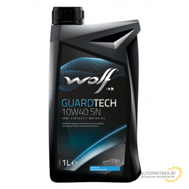 Моторное масло WOLF GUARDTECH  SN 10W40 / 16127/1 (1л)