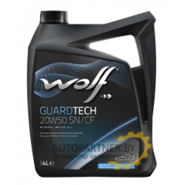 Моторное масло WOLF GUARDTECH SN/CF 20W50 / 16147/4 (4л)