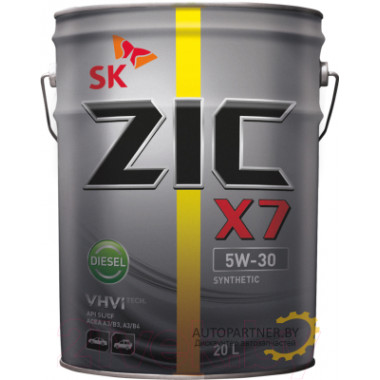 Моторное масло ZIC X7 DIESEL 5W30 / 192610 (20л)