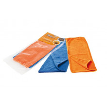 Набор салфеток из микрофибры, синяя и оранжевая AIRLINE (2 шт., 30*30 см) / AB-V-01