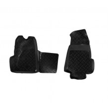 Ковры в салон AIRLINE перед. для Ford Transit V (06-14) (МКПП) компл. 2 шт., выс. борт, полимерн., черн. / ACM-PS-32