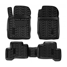 Ковры в салон AIRLINE (3D с подпят.) для Suzuki Grand Vitara (5 дв.) (05-, 12-) компл. 4 шт., выс. борт, полимер., черн. / ACM-PS-63