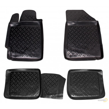 Ковры AIRLINE для Toyota Camry (07-11) 4 шт., выс.борт, полимер., черн. / ACM-PS-82