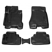 Ковры AIRLINE (3D с подпят.) для Hyundai Tucson (04-09) 4 шт., выс.борт, полимер., черн. / ACM-PS-85