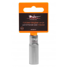 Головка торцевая AIRLINE 1/4" DR шестигранная 12мм глубокая / AT-S14-17