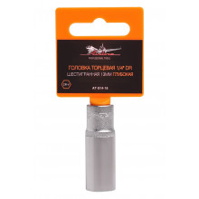 Головка торцевая AIRLINE 1/4" DR шестигранная 13мм глубокая / AT-S14-18