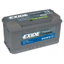 Аккумулятор EXIDE PREMIUM 12V 100AH 900A ETN 0(R+) B13 353x175x190mm 23.31kg EXIDE EA1000