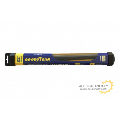 Щетка стеклоочистителя Goodyear Frameless Multi Clip 550 мм бескаркасная / GY000422