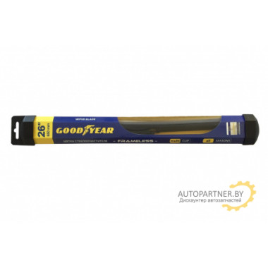 Щетка стеклоочистителя Goodyear Frameless Multi Clip 650 мм бескаркасная / GY000426