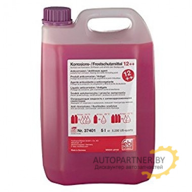 Антифриз 37401 FEBI G12++ фиолетовый (концентрат) 5л