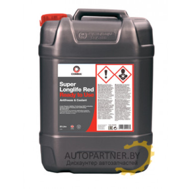 Антифриз Готовый COMMA SUPER LONGLIFE RED - COOLANT Красный 20л  /  SLC20L