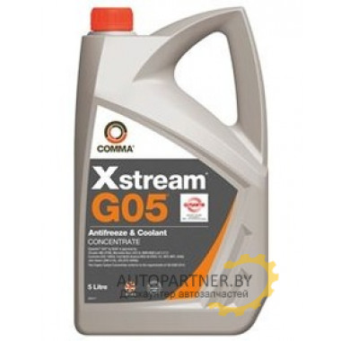 Антифриз Концентрат COMMA XSTREAM G05  Желтый 5л /  XHD5L