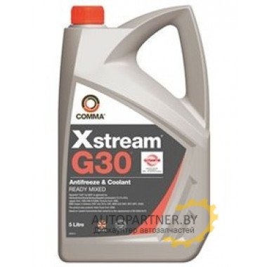 Антифриз Готовый COMMA XSTREAM G30 Красный 5л /  XSM5L