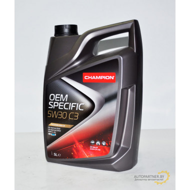 Моторное масло CHAMPION OIL OEM SPECIFIC C3 5W30 / 8208911 (5л)