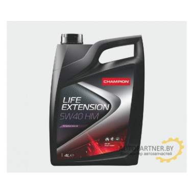 Моторное масло CHAMPION OIL LIFE EXTENSION HM 5W40 / 8227646 (4л)