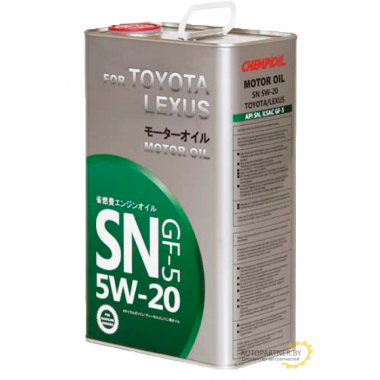 Моторное масло CHEMPIOIL OEM SN FOR TOYOTA LEXUS 5W20 / 52419 (4л)