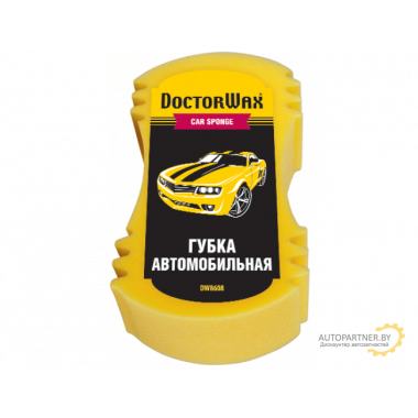Губка для мытья автомобиля DOCTORWAX 50гр / DW8608