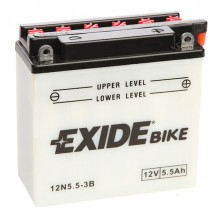 Аккумулятор для мототехники EXIDE BIKE 12V 6AH 60A (JIS) 121x61x131mm 1.7kg 12N5,5-3B