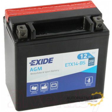 Аккумулятор EXIDE ETX14-BS