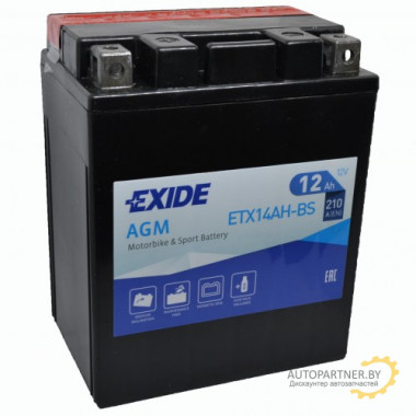 Аккумулятор EXIDE ETX14AH-BS