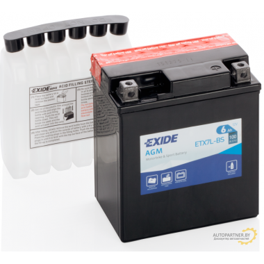 Батарея аккумуляторная EXIDE ETX7L-BS