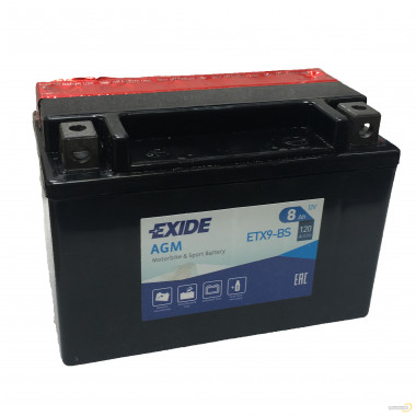 Батарея аккумуляторная EXIDE ETX9-BS