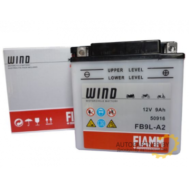 FIAMM 7904443 Аккумуляторная батарея евро 9Ah 90A 135/75/139 FB9L-A2 moto